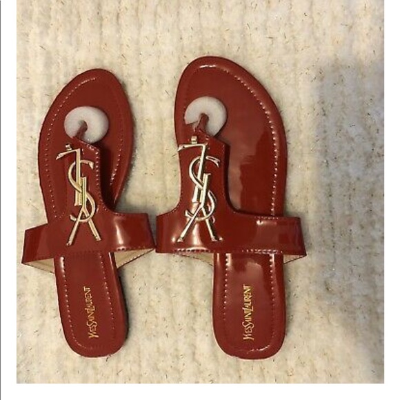 Saint Laurent Red Sandals for Women for sale | eBay Women Saint Lauren Sandals Red (Size 9) Brand New